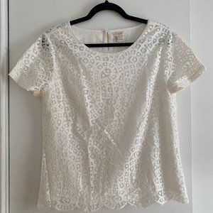 J. Crew Eyelet Shirt